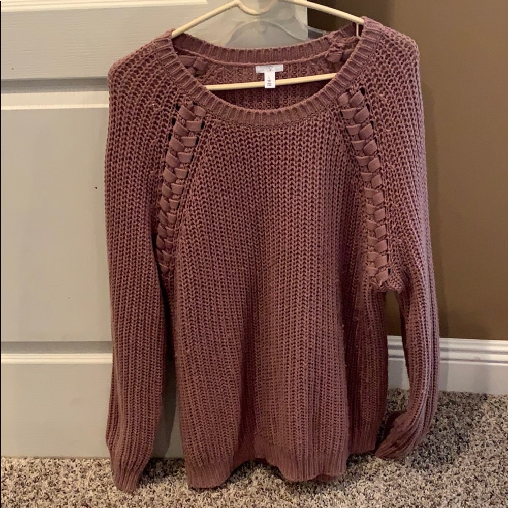 Mauve pink sweater